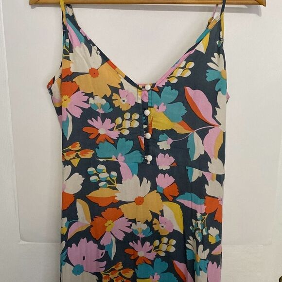 XIX PALMS northern lights anthem maxi dress floral XS hi lo hawaii - Picture 11 of 12